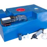 Albin Vuilwatertank met macerator 12 volt en 24 volt