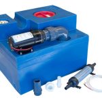 Albin Vuilwatertank met macerator 12 volt en 24 volt
