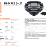 Boot boxen met RGB verlichting Hertz powersport HMX 6.5-S LD