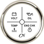 CN 4-LED alarminstrument 12-24 Volt