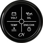 CN 4-LED alarminstrument 12-24 Volt