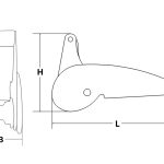 Hollex Boegrollen RVS 316