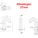 RVS Boot Kabeldoorvoer 19-49mm
