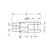 Kong Carbon Staal Ankerkettingverbinders