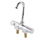 Kraan verchroomd enkel of dubbel