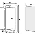 Nuova Rade Inbouwkast & Inspectieluik kunststof wit