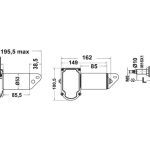 Osculati Boot Ruitenwissermotoren 12 of 24 volt
