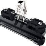 Overloopslede met upstand en 2 controleschijven Lewmar