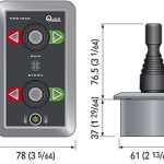 Quick Boegschroef bedieningspaneel Joystick dubbel
