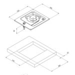 Allpa 1 pit RVS Gaskomfoor
