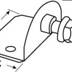 Bevestigingsplaten voor gasveren