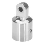 U-Hardware Buiskapbeslag Eindstuk RVS 20-32 mm