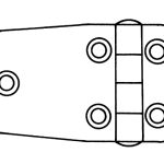 Talamex RVS 304 Offset Scharnieren
