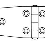 Talamex RVS 304 Offset Scharnieren