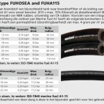Vetus brandstofslangen Ø 6mm tot 25mm