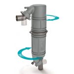 Vetus type NLPG geluiddemper / zwanenhals