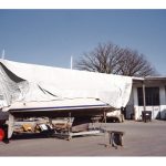 Wit Dekzeil boot 250g/m²