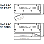 Zipwake interceptor 300S PRO chine stuurboord kabel 3m