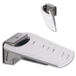 Zwaardvis Aegir voetsteunen RVS / wandbevestiging